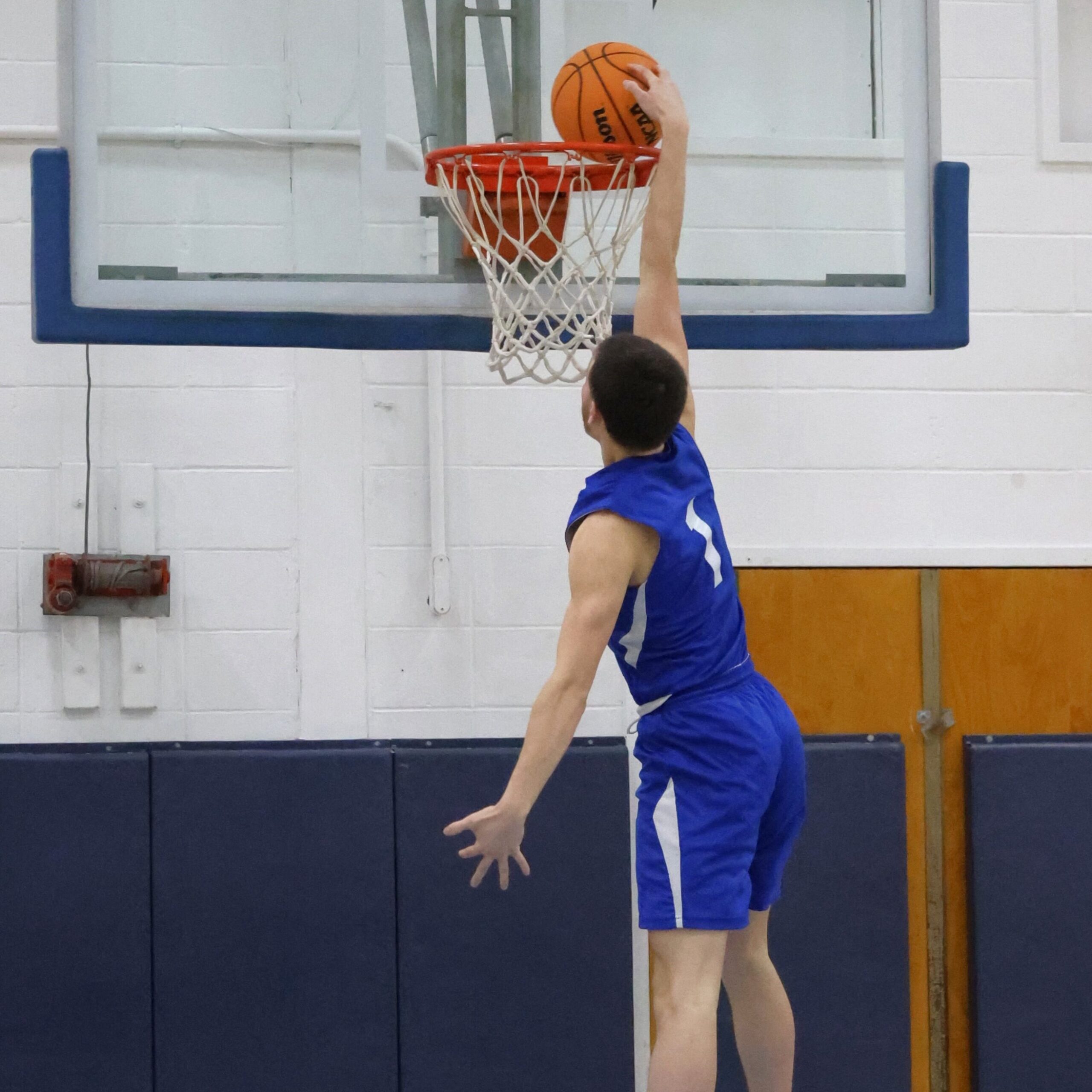 dunking a basket